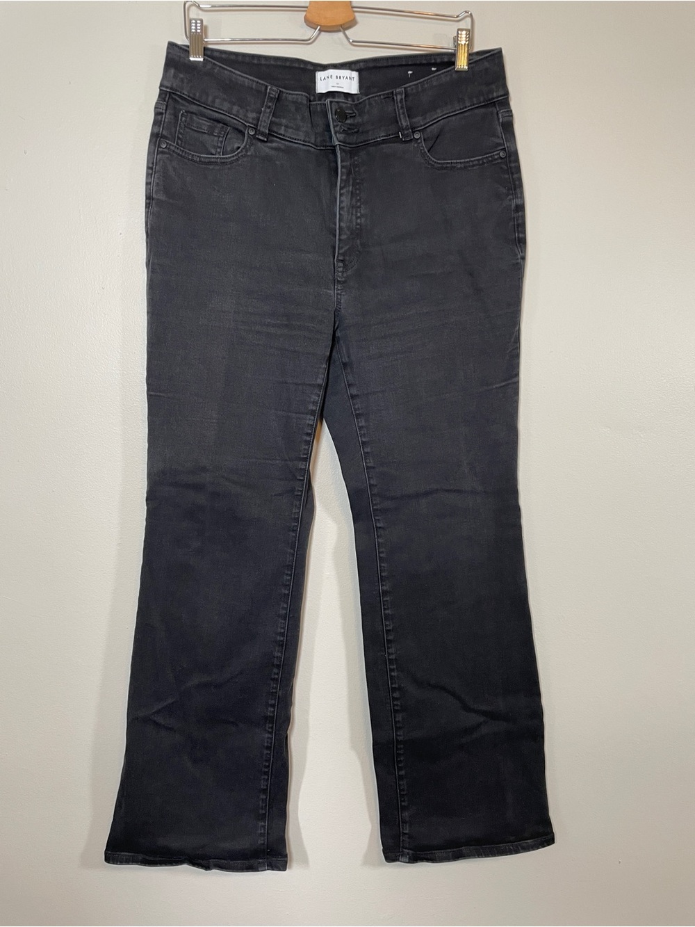 Lane Bryant Boots cut Jeans Black Size 16 Plus Size High Rise Boot